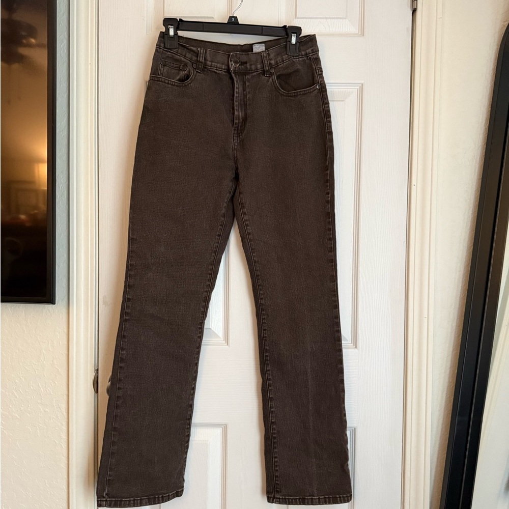 DG2 by Diane Gilman Brown Straight Jeans